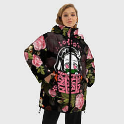 Куртка зимняя женская KIMETSU NO YAIBA, цвет: 3D-черный — фото 2