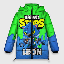Куртка зимняя женская BRAWL STARS LEON, цвет: 3D-черный
