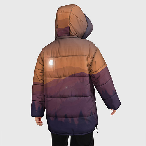 Женская зимняя куртка Горы / 3D-Красный – фото 4