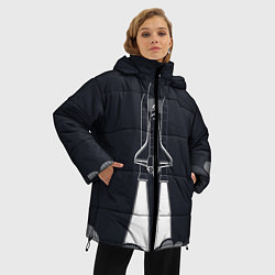 Куртка зимняя женская Полет в никуда, цвет: 3D-светло-серый — фото 2
