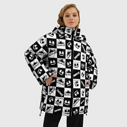 Куртка зимняя женская Fortnite&Marshmello, цвет: 3D-черный — фото 2