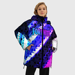 Куртка зимняя женская FORTNITE&MARSMELLO, цвет: 3D-черный — фото 2