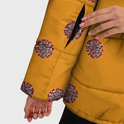 Куртка зимняя женская CoronaVirus, цвет: 3D-черный — фото 2