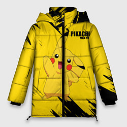 Куртка зимняя женская PIKACHU: PIKA PIKA, цвет: 3D-черный