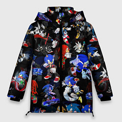 Куртка зимняя женская Sonic паттерн, цвет: 3D-красный