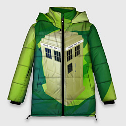 Куртка зимняя женская CRAZY TARDIS, цвет: 3D-черный