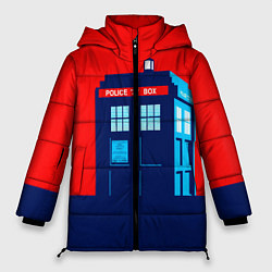Куртка зимняя женская IN TARDIS WE TRUST, цвет: 3D-черный
