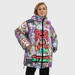 Куртка зимняя женская BrawlStars Girls Oko, цвет: 3D-черный — фото 2