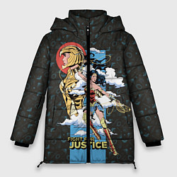 Куртка зимняя женская Fight for justice, цвет: 3D-светло-серый