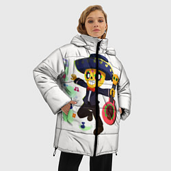 Куртка зимняя женская БРАВЛ СТАРС, цвет: 3D-красный — фото 2