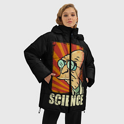 Куртка зимняя женская Futurama Science, цвет: 3D-черный — фото 2