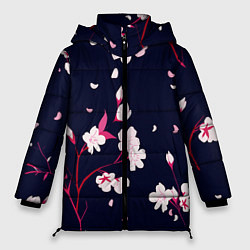 Куртка зимняя женская Сакура, цвет: 3D-черный