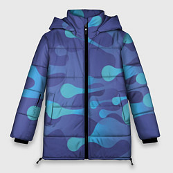 Куртка зимняя женская Абстрактные краски, цвет: 3D-черный