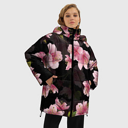 Куртка зимняя женская САКУРА ВИШНЯ, цвет: 3D-черный — фото 2