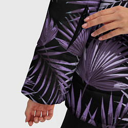 Куртка зимняя женская Пальмы, цвет: 3D-черный — фото 2