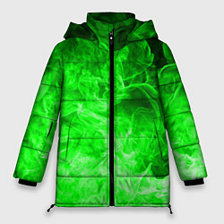 Куртка зимняя женская ОГОНЬ GREEN NEON, цвет: 3D-черный