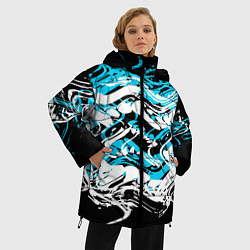 Куртка зимняя женская Blue Combo, цвет: 3D-черный — фото 2