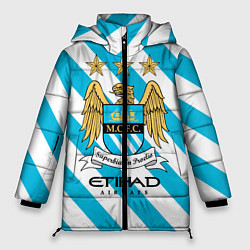Куртка зимняя женская Манчестер Сити, цвет: 3D-черный