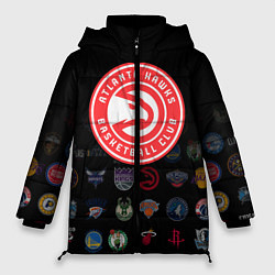 Куртка зимняя женская Atlanta Hawks 1, цвет: 3D-черный