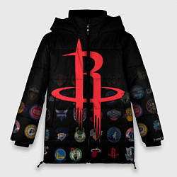 Куртка зимняя женская Houston Rockets 2, цвет: 3D-светло-серый