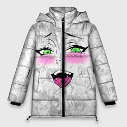 Куртка зимняя женская Ахегао, цвет: 3D-черный
