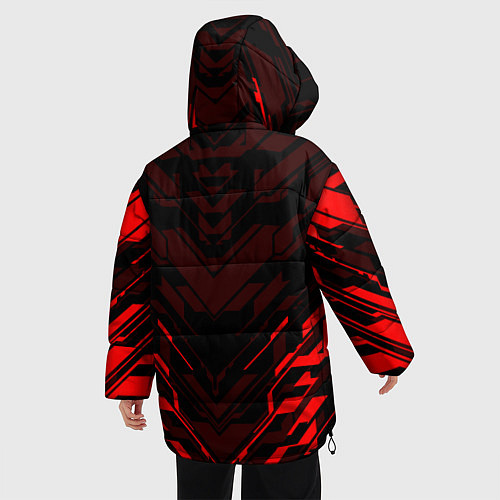 Женская зимняя куртка MASS EFFECT N7 / 3D-Красный – фото 4