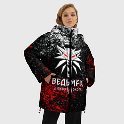 Куртка зимняя женская The Witcher 3, цвет: 3D-светло-серый — фото 2