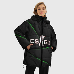 Куртка зимняя женская CS background, цвет: 3D-черный — фото 2