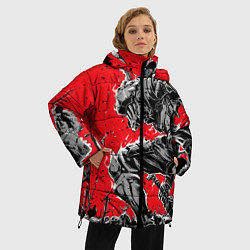 Куртка зимняя женская УБИЙЦА ГОБЛИНОВ, цвет: 3D-светло-серый — фото 2