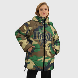 Куртка зимняя женская Пограничные Войска камуфляж, цвет: 3D-черный — фото 2