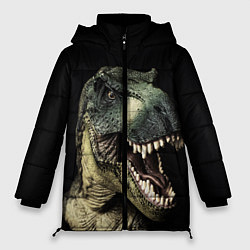 Куртка зимняя женская Динозавр T-Rex, цвет: 3D-черный