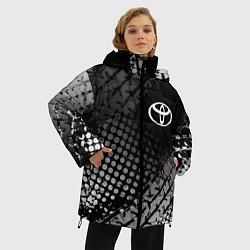 Куртка зимняя женская Toyota, цвет: 3D-черный — фото 2