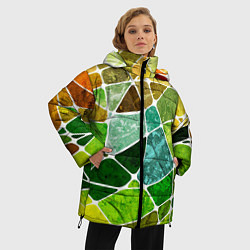 Куртка зимняя женская Мозаика, цвет: 3D-черный — фото 2