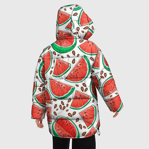 Женская зимняя куртка Арбуз / 3D-Красный – фото 4