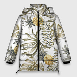 Куртка зимняя женская Тропики хаки, цвет: 3D-черный
