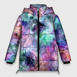 Куртка зимняя женская Color splashes, цвет: 3D-черный