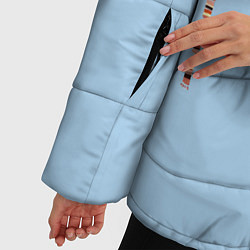 Куртка зимняя женская Совы на ветке, цвет: 3D-черный — фото 2