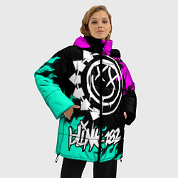 Куртка зимняя женская Blink-182 5, цвет: 3D-красный — фото 2