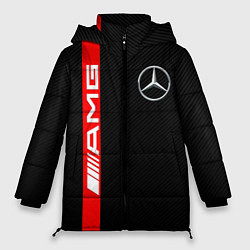 Куртка зимняя женская MERCEDES-BENZ AMG, цвет: 3D-черный