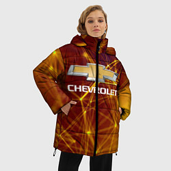 Куртка зимняя женская Chevrolet, цвет: 3D-светло-серый — фото 2