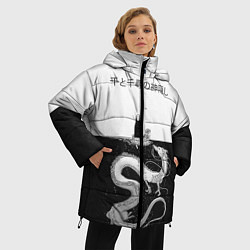 Куртка зимняя женская Унесённые призраками, цвет: 3D-черный — фото 2