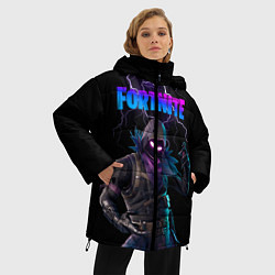 Куртка зимняя женская Raven Fortnite, цвет: 3D-черный — фото 2