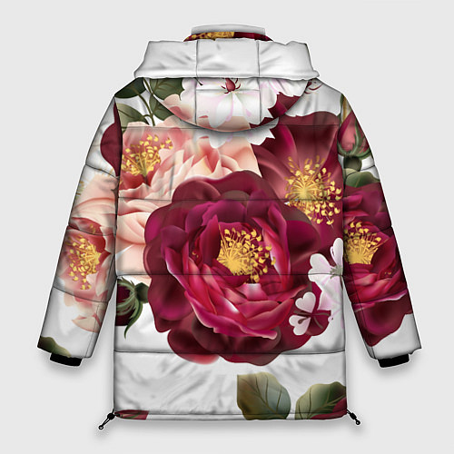 Женская зимняя куртка Розы / 3D-Светло-серый – фото 2