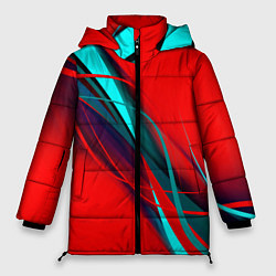 Куртка зимняя женская GEOMETRY STRIPES, цвет: 3D-черный