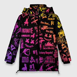 Куртка зимняя женская FORTNITE PARTY EVENT, цвет: 3D-черный