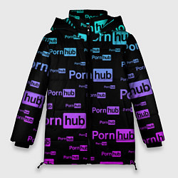 Куртка зимняя женская PornHub, цвет: 3D-черный