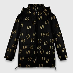 Куртка зимняя женская 6ix9ine Gold, цвет: 3D-черный