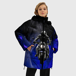 Куртка зимняя женская МОТОЦИКЛЫ, цвет: 3D-черный — фото 2