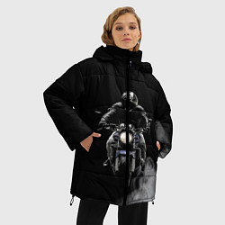 Куртка зимняя женская МОТОЦИКЛЫ, цвет: 3D-черный — фото 2