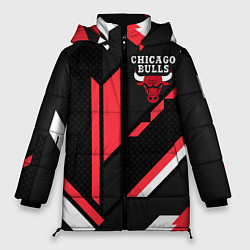 Куртка зимняя женская CHICAGO BULLS, цвет: 3D-черный